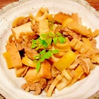 淡竹☆豚肉と厚揚げの煮物